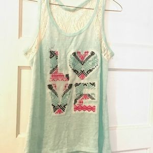 NoBo tank top with sheer back